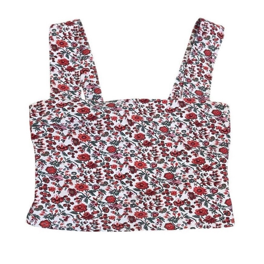 Abercrombie & Fitch Floral Crop Tank Top - Picture 2 of 6